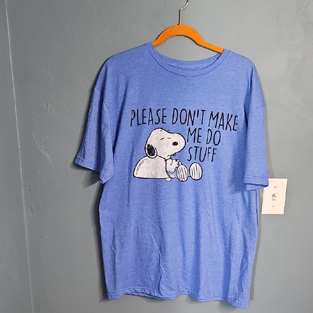 Peanuts Snoopy Blue Dog Tee. #1102